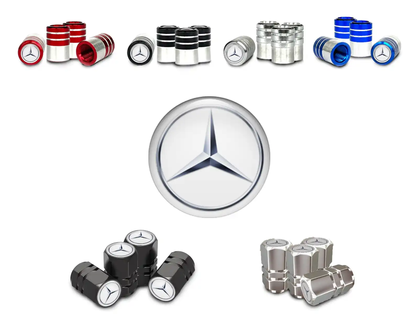 Mercedes Caps Valve Jantes SUV Édition Limitée